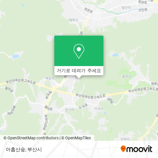 아홉산숲 지도