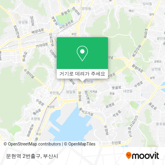 문현역 2번출구 지도