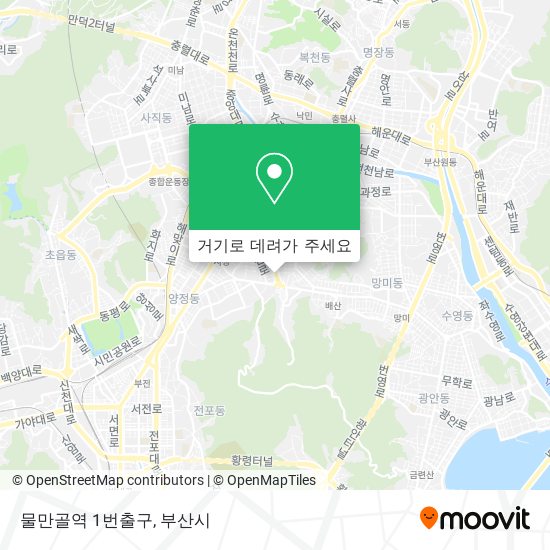 물만골역 1번출구 지도