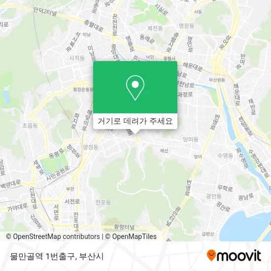 물만골역 1번출구 지도