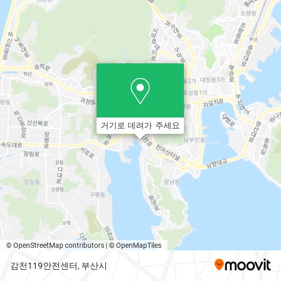 감천119안전센터 지도