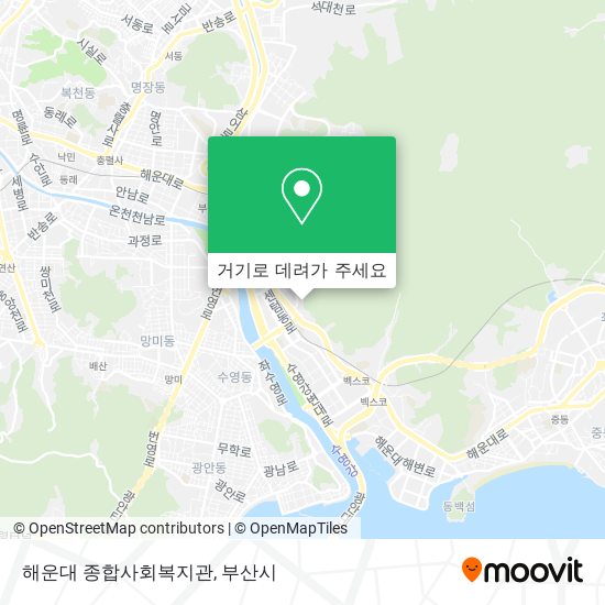 해운대 종합사회복지관 지도