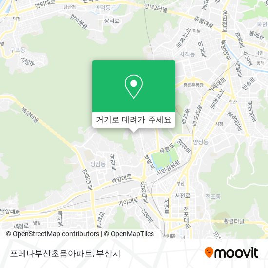 포레나부산초읍아파트 지도