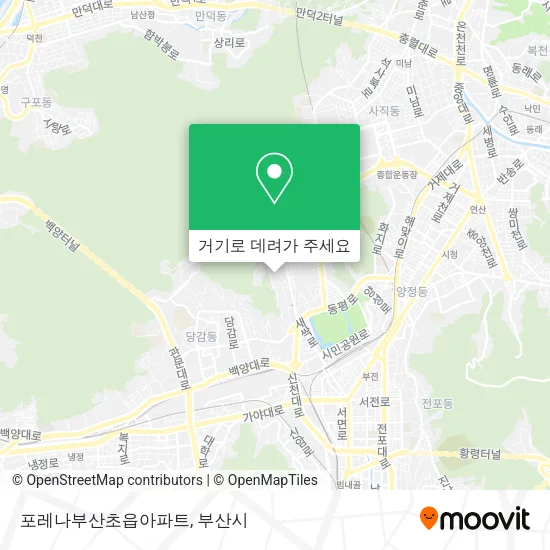 포레나부산초읍아파트 지도