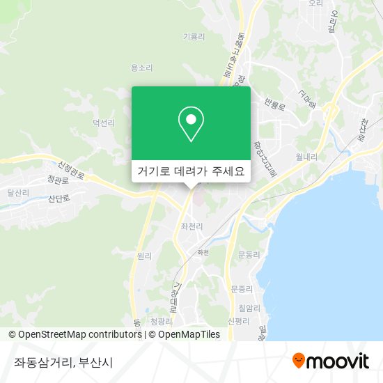 좌동삼거리 지도