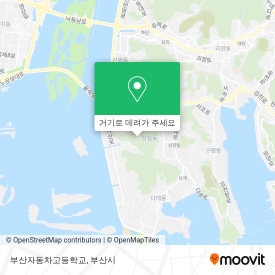 부산자동차고등학교 지도