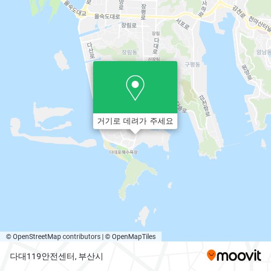 다대119안전센터 지도