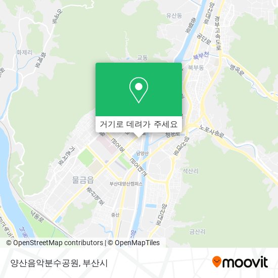 양산음악분수공원 지도