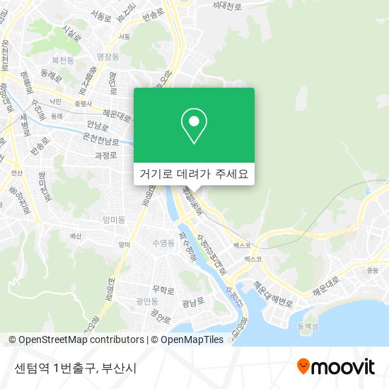 센텀역 1번출구 지도