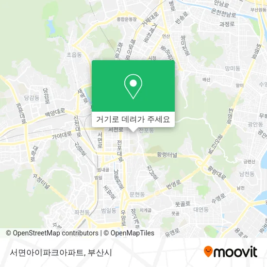 서면아이파크아파트 지도