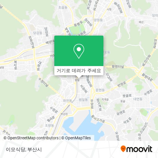 이모식당 지도