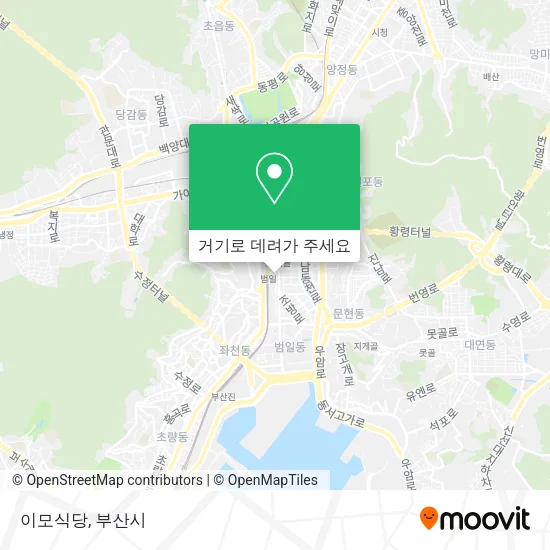 이모식당 지도