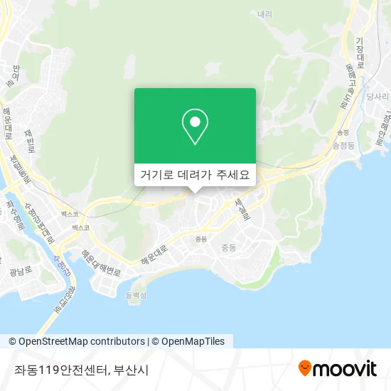 좌동119안전센터 지도