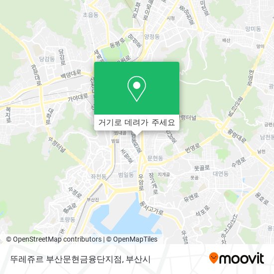 뚜레쥬르 부산문현금융단지점 지도