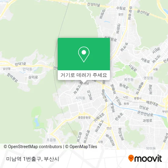 미남역 1번출구 지도