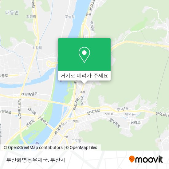 부산화명동우체국 지도