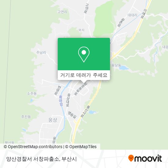 양산경찰서 서창파출소 지도