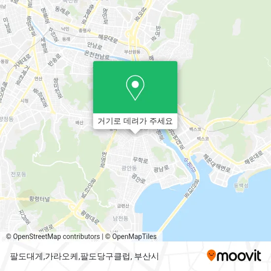 팔도대게,가라오케,팔도당구클럽 지도