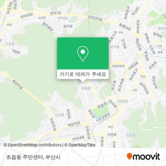 초읍동 주민센터 지도