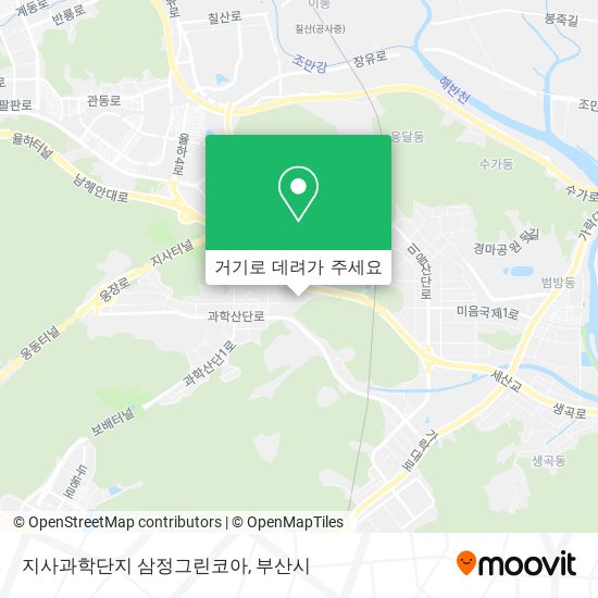 지사과학단지 삼정그린코아 지도