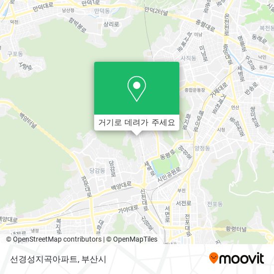 선경성지곡아파트 지도