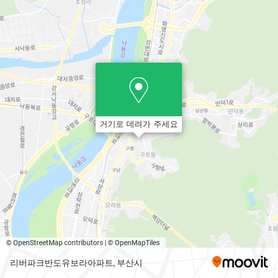 리버파크반도유보라아파트 지도