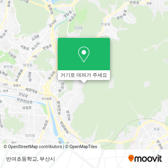 반여초등학교 지도
