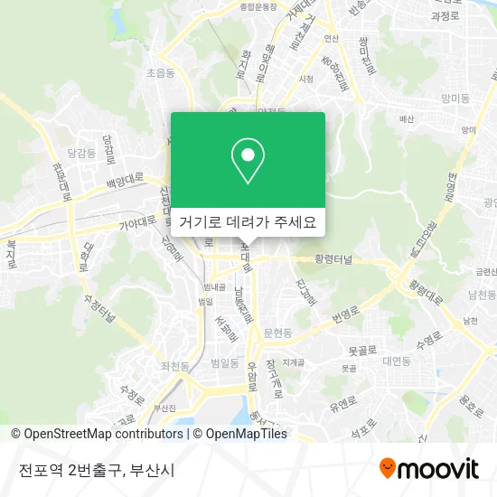 전포역 2번출구 지도
