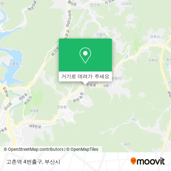 고촌역 4번출구 지도
