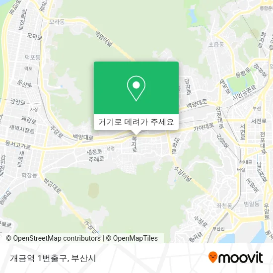 개금역 1번출구 지도
