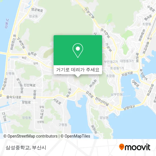 삼성중학교 지도