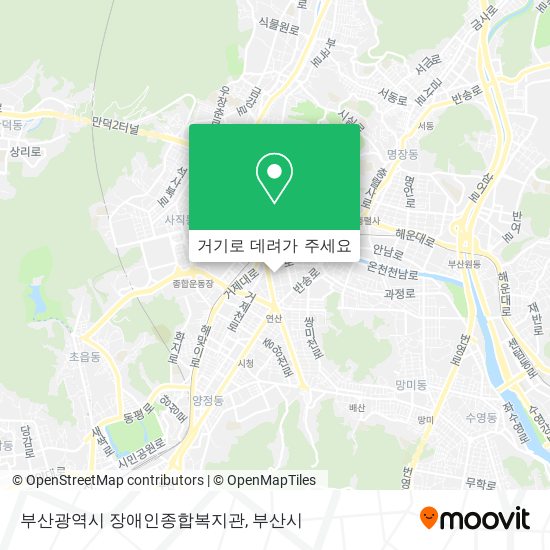 부산광역시 장애인종합복지관 지도