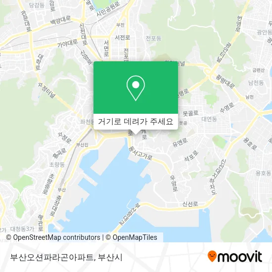 부산오션파라곤아파트 지도