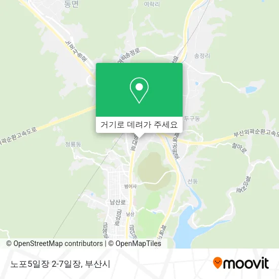 노포5일장               2-7일장 지도