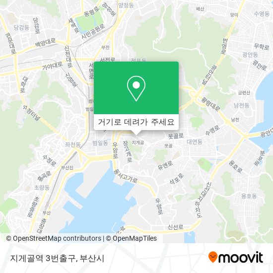 지게골역 3번출구 지도