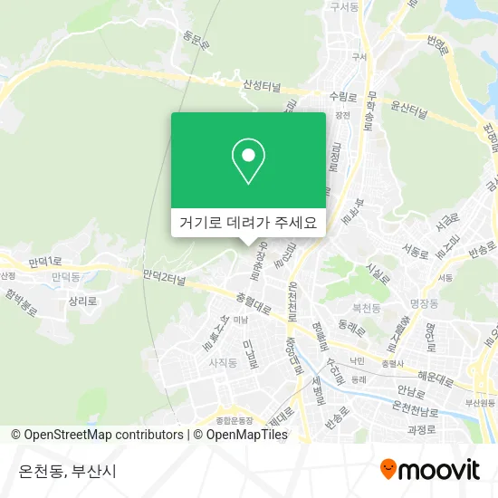 온천동 지도