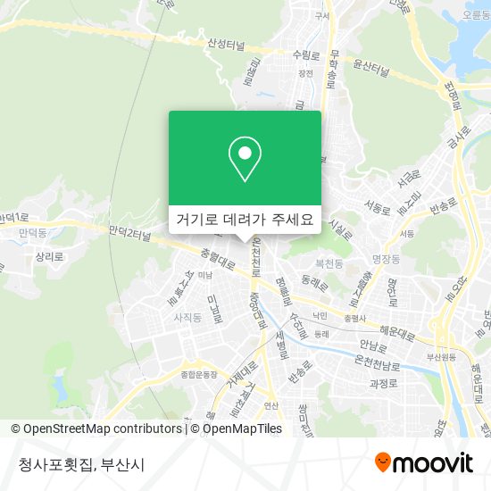 청사포횟집 지도