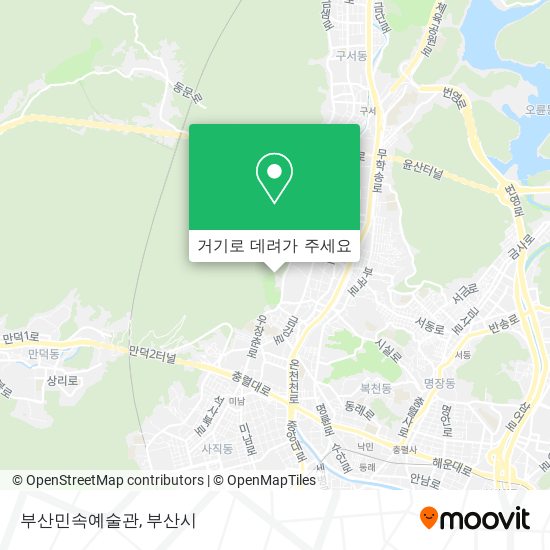 부산민속예술관 지도