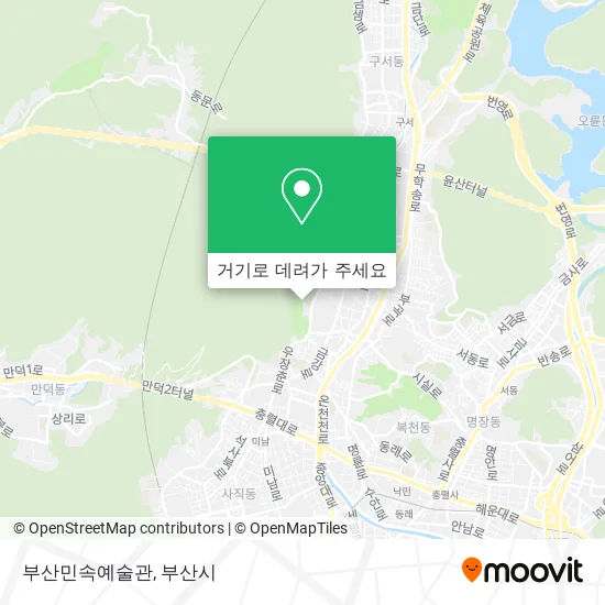 부산민속예술관 지도