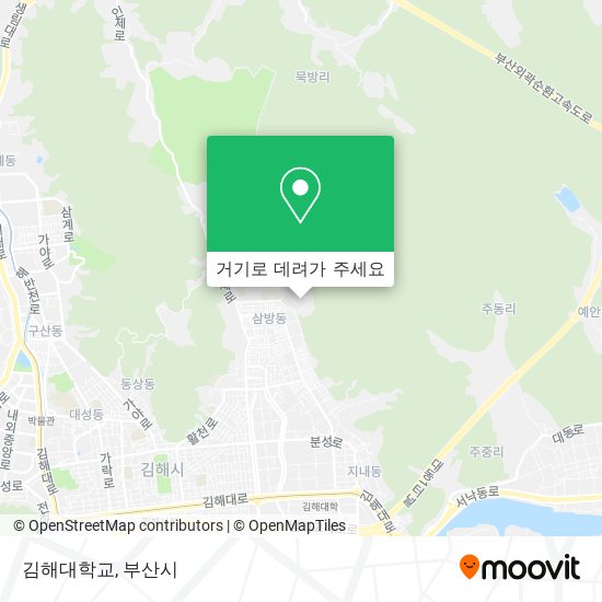 김해대학교 지도