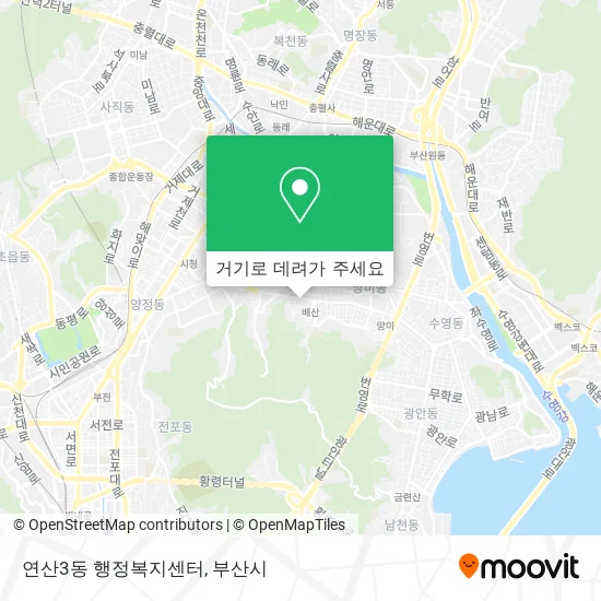 연산3동 행정복지센터 지도