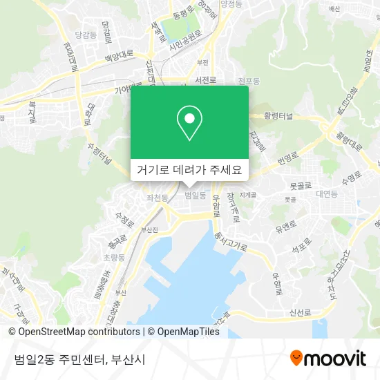 범일2동 주민센터 지도