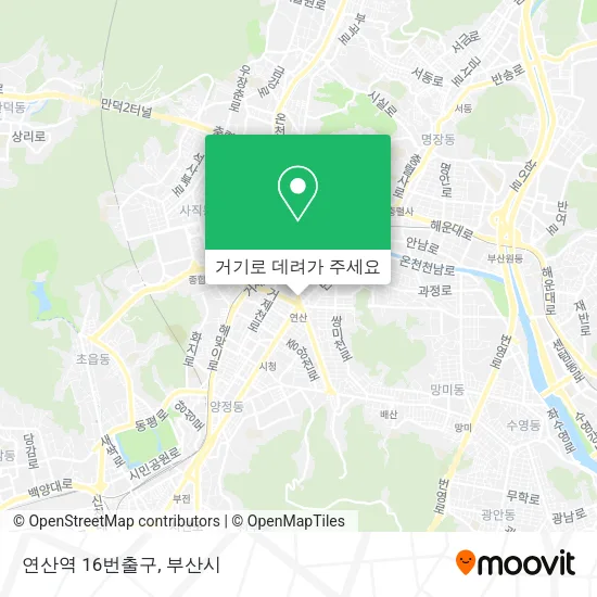 연산역 16번출구 지도