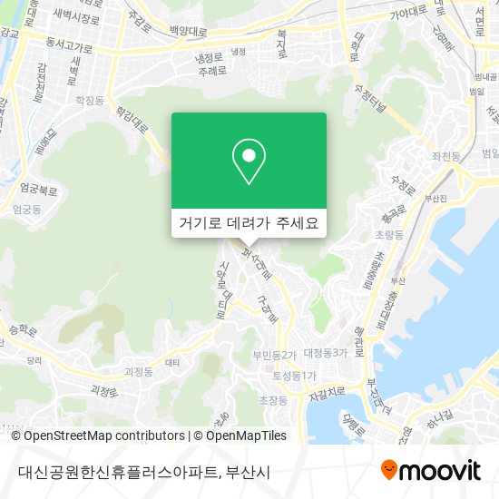 대신공원한신휴플러스아파트 지도