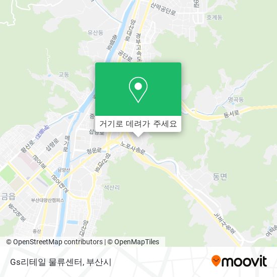 Gs리테일 물류센터 지도