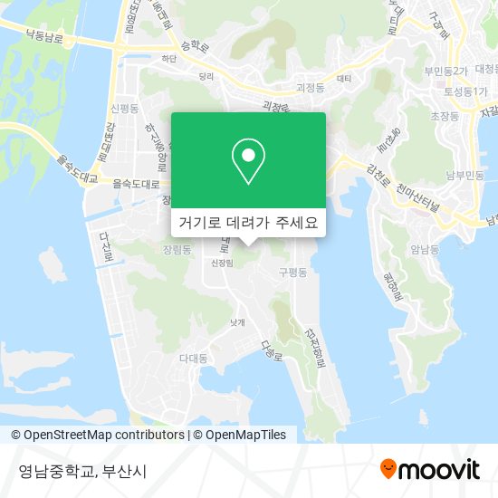 영남중학교 지도