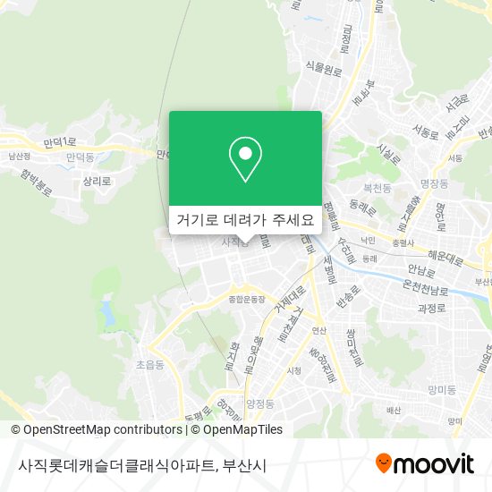 사직롯데캐슬더클래식아파트 지도