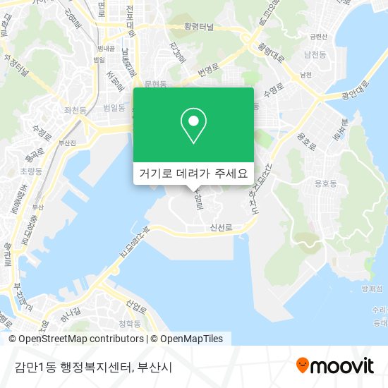 감만1동 행정복지센터 지도