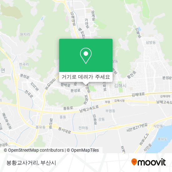 봉황교사거리 지도