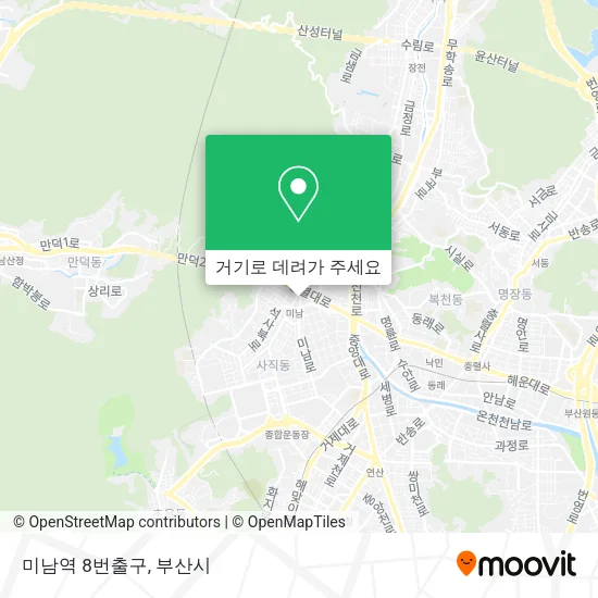 미남역 8번출구 지도